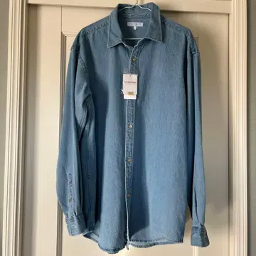 새상품 A DAY IN THE LIEE 페이드 데님 릴랙스 칼라 셔츠