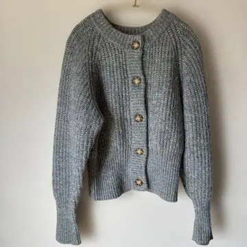 zara 리브 니트 가디건 그레이