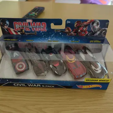 핫휠 마블 시빌 워 5팩