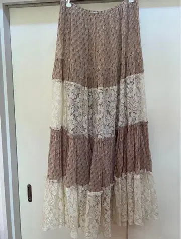 꽃무늬 롱 스커트 vintage