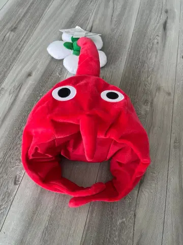 피크민 빨간색 캐릭터 모자