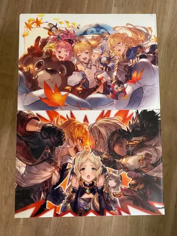 그랑블루 판타지 서프라이즈 티켓 클리어 파일 2장 세트