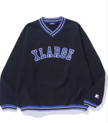 XLARGE RIB LINE V NECK SWEATSHIRT