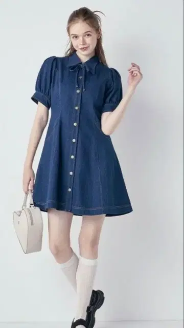 핀토 데님 원피스