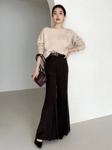 anuans 더블 크로스 박스 턱 팬츠 SNIDEL eimy