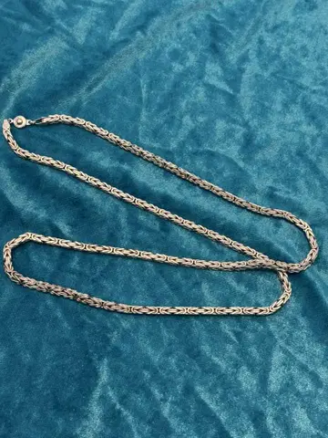 비잔틴 실버 925 목걸이 체인 약 70cm 폭