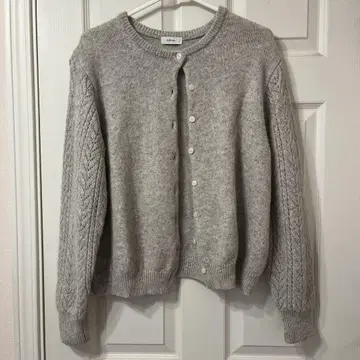 쉽스 울 100% 니트 가디건