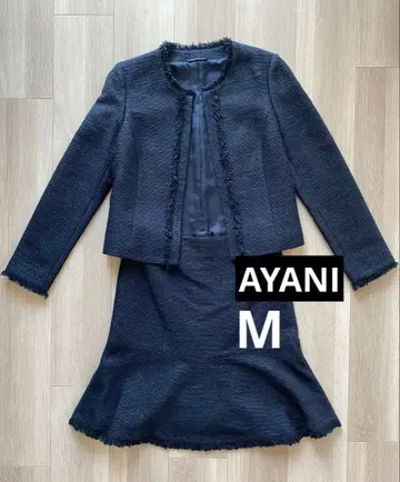 [ 졸업식/입학식 ] ANAYI 네이비 트위드 스커트 셋업 사이즈 38
