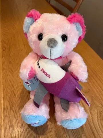 피치 항공 지역 한정 베어 봉제 인형 peach S 사이즈