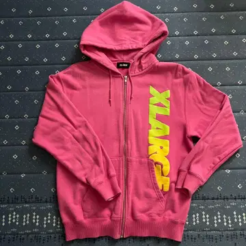 XLARGE 핑크 집업 후드티