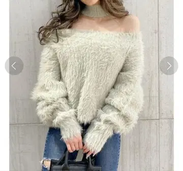 GYDA 2way 샤기 니트탑