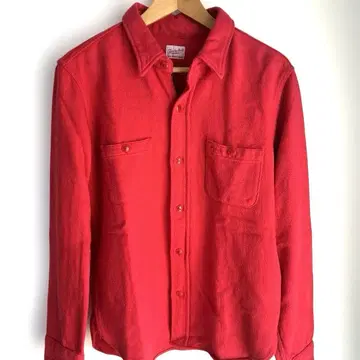텐더 로인 헤비 플란넬 셔츠 긴팔 레드