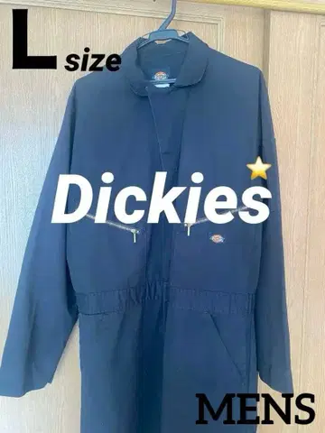 Dickies 블랙 오버롤 L