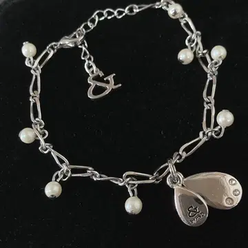 핑키앤다이안 P&D 실버 펄 팔찌