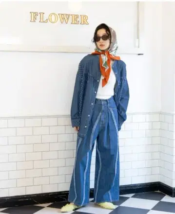 니코앤드 프린지 와이드 데님