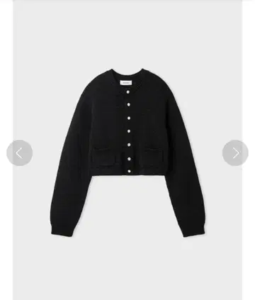 [ MIESROHE ] 튜브얀 컴팩트 니트 자켓 (BLK)