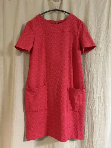 MARC JACOBS 핑크 반팔 무릎 기장 원피스