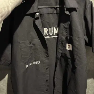 AH MURDERS 반팔 셔츠 L 사이즈 블랙