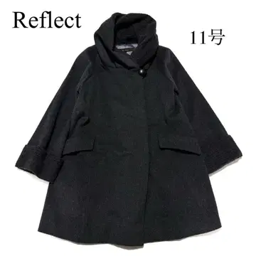 Reflect 알파카 혼방 울 코트 11호 L 상당 그레이 새상품급