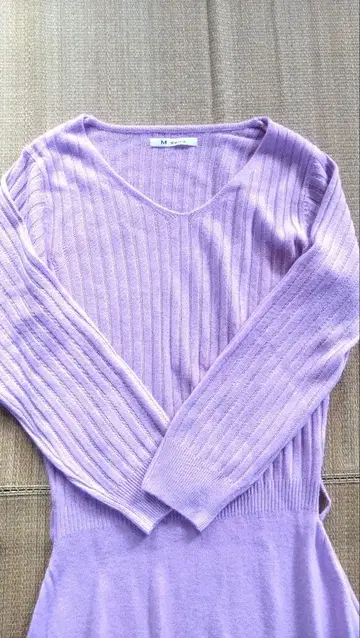 니트 원피스 무릎 아래 길이