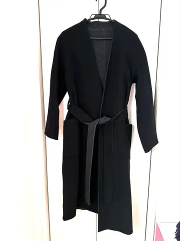 allureville 블랙 롱 코트 사이즈 1