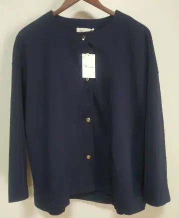 [ 미사용 새상품 ] Manna 맨나 네이비 노카라 자켓