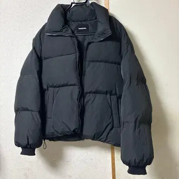 fekete 다운 자켓 M 블랙