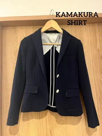 새상품급! KAMAKURA SHIRT 테일러드 자켓 네이비 사이즈 7