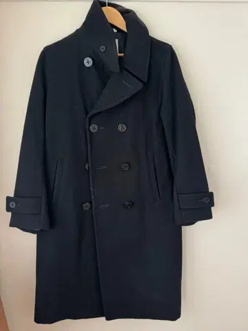 FIDELITY BEAMS BOY 블랙 피 코트