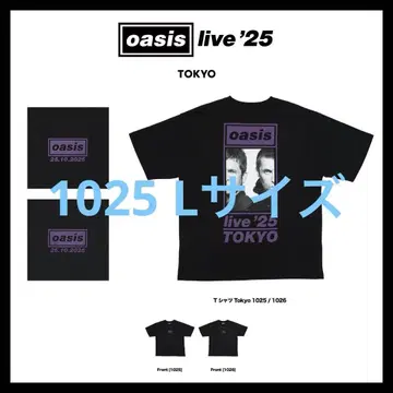 L 사이즈 oasis Live'25 Tour Tokyo 1025 티셔츠