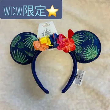 WDW 해외 디즈니 한정 하와이 모아나풍 미키 머리띠 플로리다