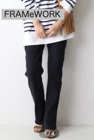 [ FRAMeWORK ] 리브 레깅스 네이비 38
