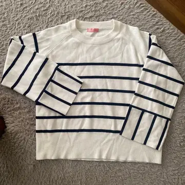 스트라이프 니트 스웨터