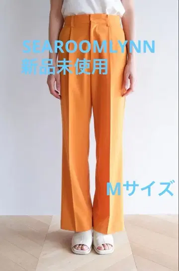 미사용 새상품 스트레치 트윌 스트레이트 팬츠 SEA ROOM LYNN