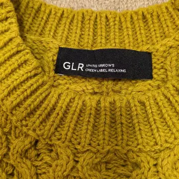 GLR UNITEDARROWS 케이블 니트 스웨터