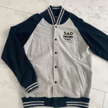 THRASHER 맨투맨 바시티 자켓 XL 그레이/네이비 트레셔 XL