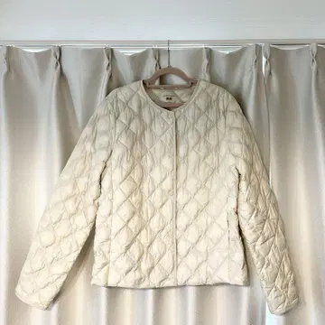 UNIQLO WARM PADDED 퀼팅 자켓 M사이즈 아이보리