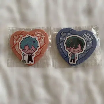 에이리언 스테이지 에이스테 카페 하트형 캔뱃지 이반 틸