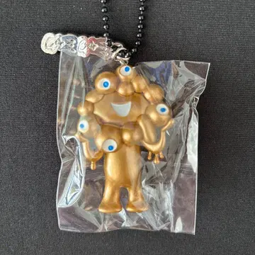 미야쿠미야쿠 입체 PVC 키링 골드 컬러 골드