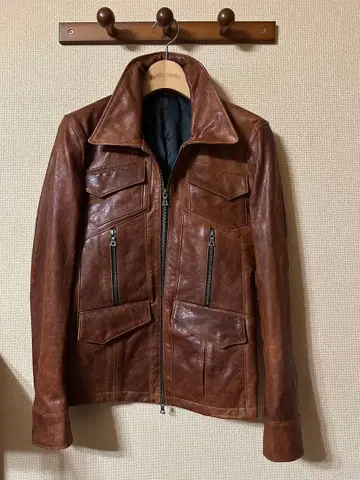 NO ID 램 가죽 아드라 자켓