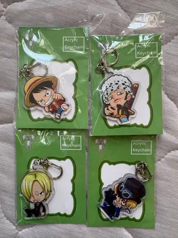 원피스 아크릴 키링 4개 세트