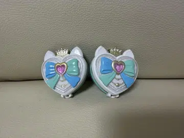 프리큐어 하트형 거울 세트 2개 큐어냐미