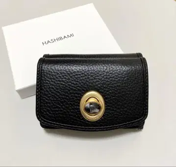 HASHIBAMI 블랙 3단 폴더형 지갑