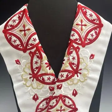 미사용 새상품 후리소데용 럭셔리 자수 장식용 깃 성인식*하카마에도 47