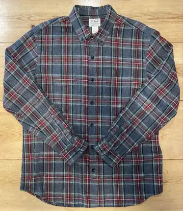 LL Bean 체크 무늬 플란넬 셔츠 L 사이즈