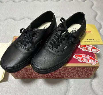 VANS CLASSIC AUTHENTIC LEATHER BLACK USA