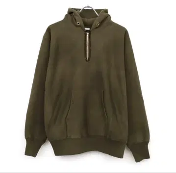 A.PRESSE Vintage Half Zip Sweat Hoodie