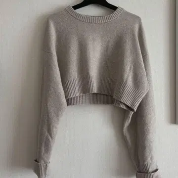 MACPHEE 맥피 크롭 니트 스웨터 긴팔