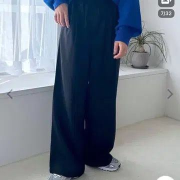 LEPSIM 개더 와이드 팬츠 프리 사이즈 블랙