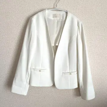 anysis 노카라 자켓 화이트